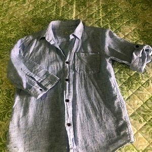 Baby blue 3/4 boys shirt
